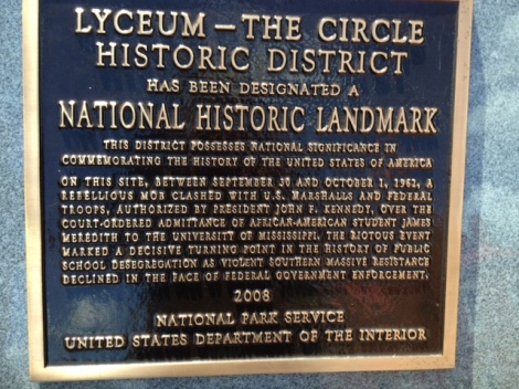 A PLAQUE NEAR 'THE CIRCLE' REMEMBERS